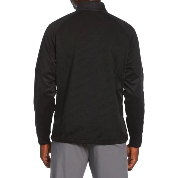 NWT Callaway Rib Tech Opti Dry Quarter Zip Up Pullover Black Size Small - Picture 6 of 11